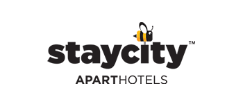 Staycity logo sa pčelom