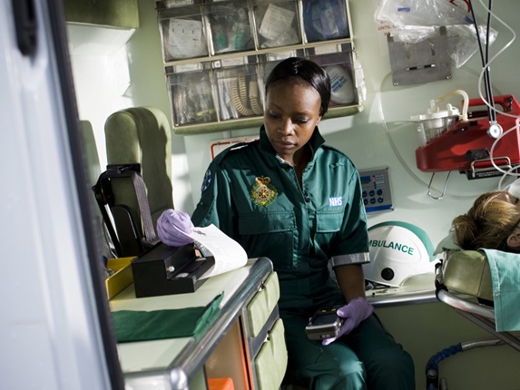 Pj printing document in ambulance