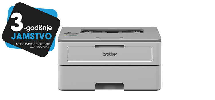 HL-B2080DW printer with 3 years warranty sticker